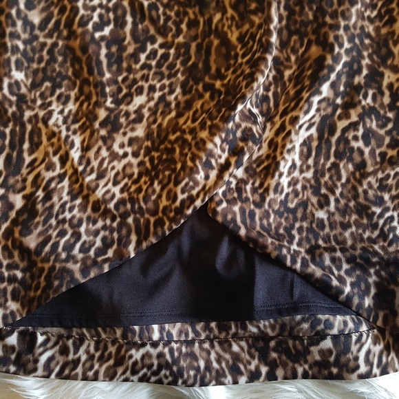 Leopard Print Worthington Wrap Skirt - Picture 5 of 6